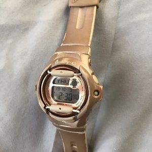 Rose Gold Baby G shock